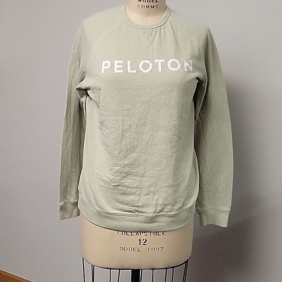 Peloton Crewneck Sweatshirt Size M, light minty green - Picture 1 of 4